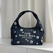 Colestore Marc Jacobs The Sequin Daisy Denim Sack tote bag Indigo Blue  39x25x20cm - 1