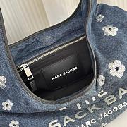 Colestore Marc Jacobs The Sequin Daisy Denim Sack tote bag Indigo Blue  39x25x20cm - 3