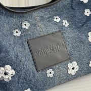 Colestore Marc Jacobs The Sequin Daisy Denim Sack tote bag Indigo Blue  39x25x20cm - 2