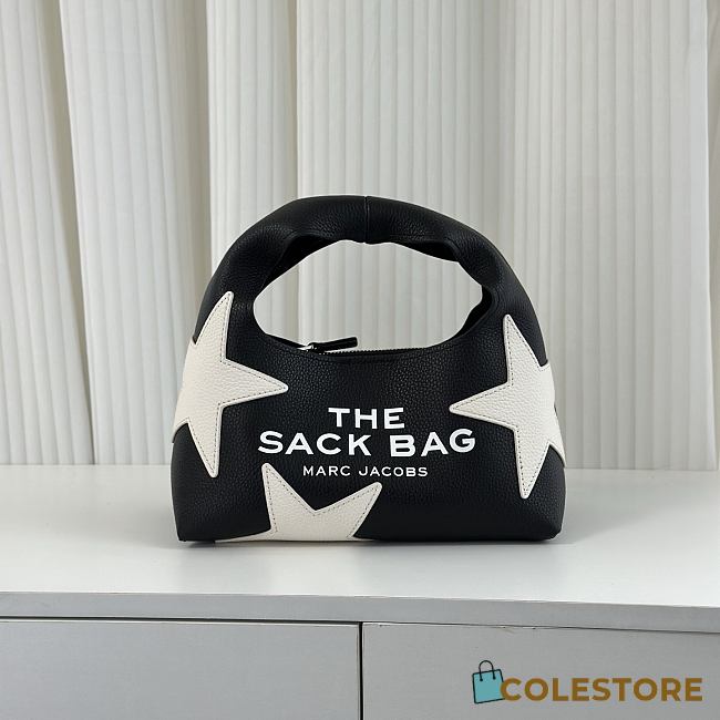 Colestore Marc Jacobs The Sack Bag Star Patchwork Black White 24x16x13cm - 1