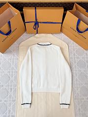 Colestore  Louis Vuitton Tweed Trim Cardigan White  - 5