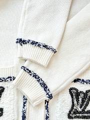Colestore  Louis Vuitton Tweed Trim Cardigan White  - 6