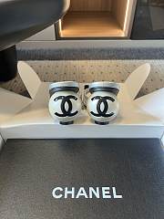 Colestore Chanel Sequined Quilted Mesh Mules with Pearl Heel 7cm - 2