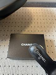 Colestore Chanel Rhinestone Flower Pearl Sandals Black 7cm - 4