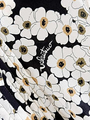 Colestore Valentino Black Silk Dress with Floral Print - 5