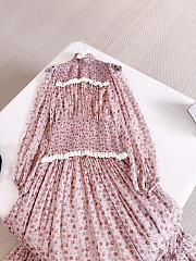 Colestore Dolce & Gabbana Small Rose-print Long Chiffon Dress Multi-colored - 4