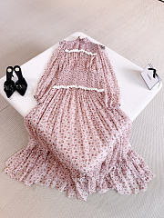 Colestore Dolce & Gabbana Small Rose-print Long Chiffon Dress Multi-colored - 2