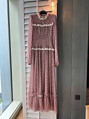 Colestore Dolce & Gabbana Small Rose-print Long Chiffon Dress Multi-colored - 1
