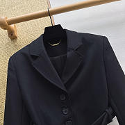 Colestore  Chloé Cropped Spencer jacket in wool crepe Black - 5