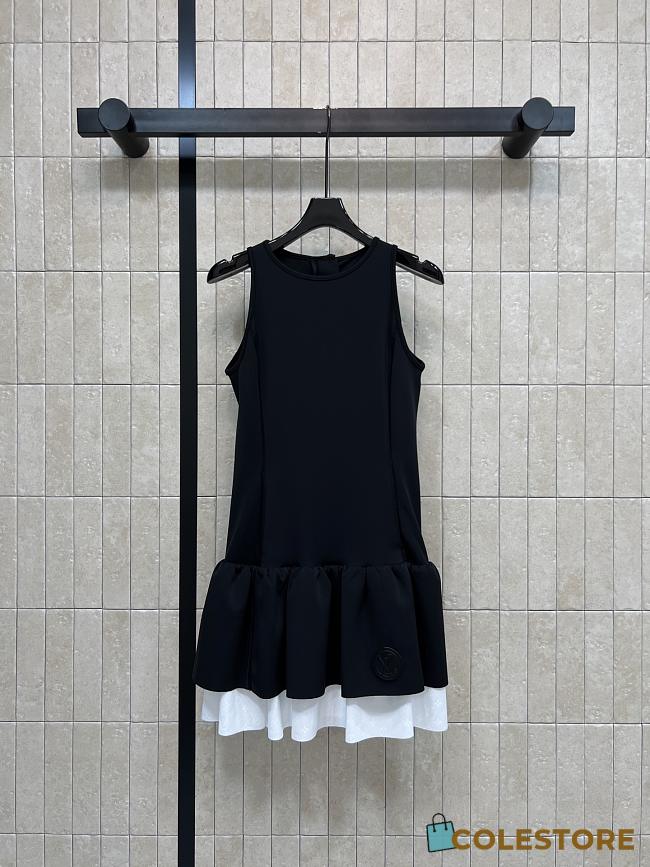 Colestore  Louis Vuitton Color-Blocked Ruffle Hem Dress - 1