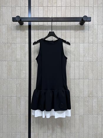 Colestore  Louis Vuitton Color-Blocked Ruffle Hem Dress