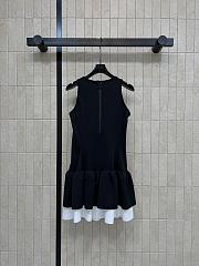 Colestore  Louis Vuitton Color-Blocked Ruffle Hem Dress - 5