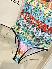 Colestore Chanel Coco Beach 2026 Swimsuit One-shoulder  Stretch Jersey  Multicolor - 5