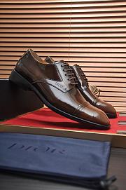 Colestore Dior Timeless Derby Shoe Deep Brown Polished Calfskin - 6