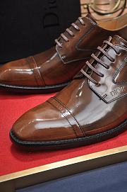 Colestore Dior Timeless Derby Shoe Deep Brown Polished Calfskin - 5