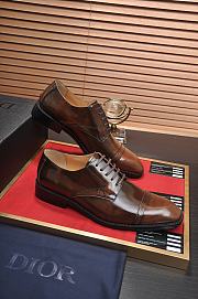 Colestore Dior Timeless Derby Shoe Deep Brown Polished Calfskin - 2