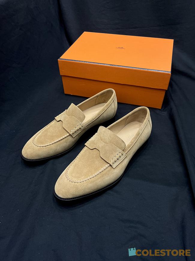 Colestore  Hermes Men's Duke Loafer Beige Albâtre - 1