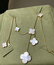 Colestore Van Cleef & Arpels Magic Alhambra necklace, 6 motifs Yellow gold, Mother-of-pearl - 4