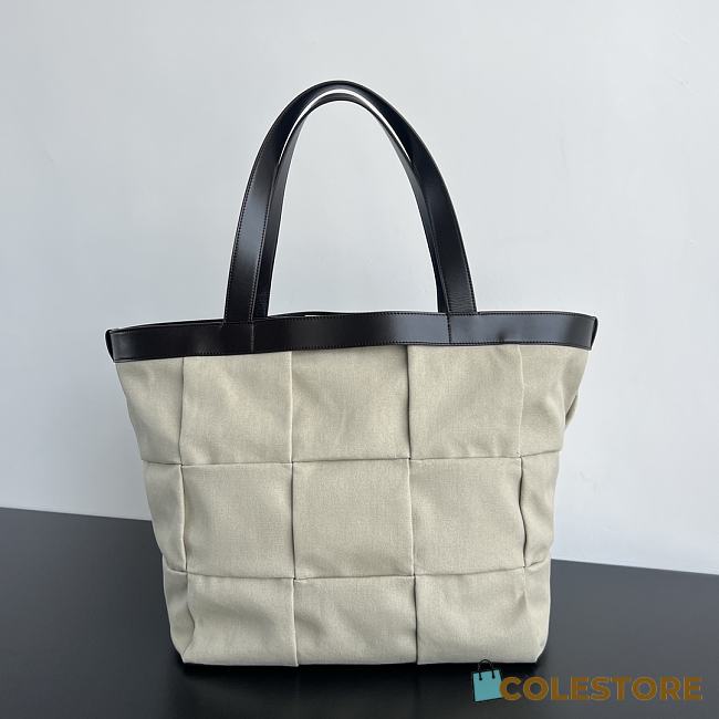 Colestore Bottega Veneta Arco Intreccio Leather-Trimmed tote bag 40x36x24cm - 1