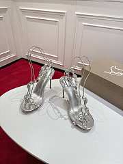 Colestore Christian Louboutin Rosalie Jewel sandals TPU and laminated calf leather Crystal 10cm - 1