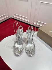 Colestore Christian Louboutin Rosalie Jewel sandals TPU and laminated calf leather Crystal 10cm - 5