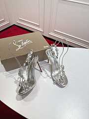 Colestore Christian Louboutin Rosalie Jewel sandals TPU and laminated calf leather Crystal 10cm - 6