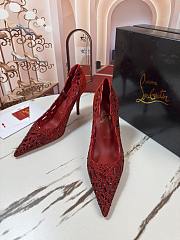 Colestore  Christian Louboutin Lasera Strass Pump Embroidered veau velours and PVC Fever 100mm - 1