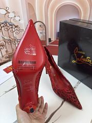 Colestore  Christian Louboutin Lasera Strass Pump Embroidered veau velours and PVC Fever 100mm - 3