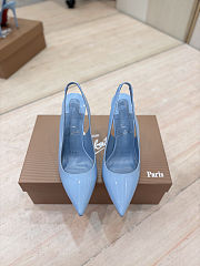 Colestore Christian Louboutin Miss Z Sling Back 100 mm Slingback pumps - Patent calf leather Ceruleo  - 5