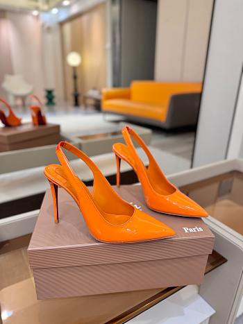 Colestore Christian Louboutin Miss Z Sling Back 100 mm Slingback pumps - Patent calf leather Caruzo 