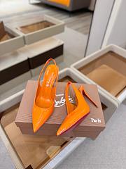 Colestore Christian Louboutin Miss Z Sling Back 100 mm Slingback pumps - Patent calf leather Caruzo  - 6