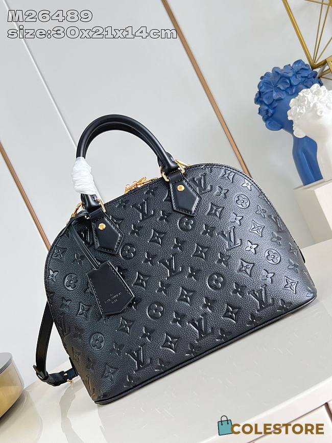 Colestore  Louis Vuitton Alma PM Monogram Empreinte Leather Black 30.5 x 21 x 14.5 cm - 1