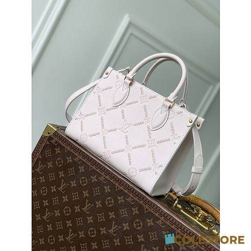 Colestore  Louis Vuitton Onthego PM Monogram Empreinte Leather Light Bliss Couture 25 x 19 x 11.5 cm - 1