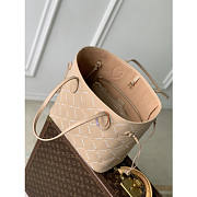 Colestore  Louis Vuitton Neverfull MM Monogram Empreinte Leather Hazelnut Couture 47 x 28 x 14 cm - 6