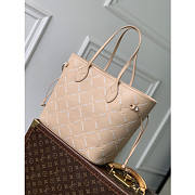 Colestore  Louis Vuitton Neverfull MM Monogram Empreinte Leather Hazelnut Couture 47 x 28 x 14 cm - 5