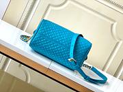 Colestore Louis Vuitton Nano Speedy Calfskin Nanogram Embossed Leather Blue 16 x 10 x 7.5 cm - 6