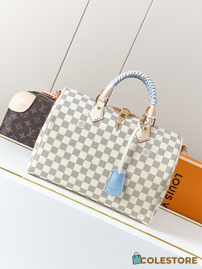Colestore Louis Vuitton Speedy 30 Soft  Damier Azur Canvas N40908 30 x 21 x 17 cm - 1