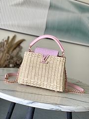 Colestore Louis Vuitton Capucines BB Washed Pink Rattan and Denim 27 x 17.3 x 9 cm - 1