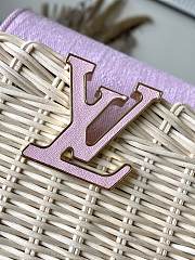 Colestore Louis Vuitton Capucines BB Washed Pink Rattan and Denim 27 x 17.3 x 9 cm - 6
