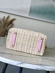 Colestore Louis Vuitton Capucines BB Washed Pink Rattan and Denim 27 x 17.3 x 9 cm - 5