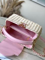 Colestore Louis Vuitton Capucines BB Washed Pink Rattan and Denim 27 x 17.3 x 9 cm - 3