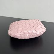 Colestore  Bottega Veneta Mini Jodie Bag in Intrecciato Pink Leather  26x13x8.5cm - 4