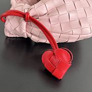 Colestore  Bottega Veneta Mini Jodie Bag in Intrecciato Pink Leather  26x13x8.5cm - 5