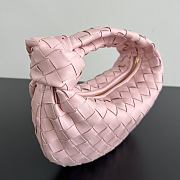 Colestore  Bottega Veneta Mini Jodie Bag in Intrecciato Pink Leather  26x13x8.5cm - 6