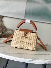 	 Colestore Louis Vuitton Capucines Mini Tan Rattan and Cowhide leather 21 x 14 x 8 cm - 1