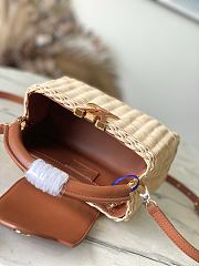 	 Colestore Louis Vuitton Capucines Mini Tan Rattan and Cowhide leather 21 x 14 x 8 cm - 6