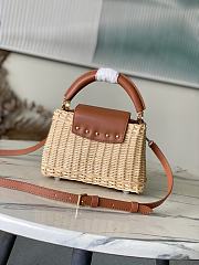 	 Colestore Louis Vuitton Capucines Mini Tan Rattan and Cowhide leather 21 x 14 x 8 cm - 3
