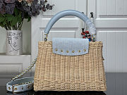 Colestore Louis Vuitton Capucines BB Sky Denim Rattan and Denim  27 x 17.3 x 9 cm - 5
