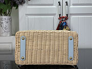 Colestore Louis Vuitton Capucines BB Sky Denim Rattan and Denim  27 x 17.3 x 9 cm - 4