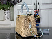 Colestore Louis Vuitton Capucines BB Sky Denim Rattan and Denim  27 x 17.3 x 9 cm - 2